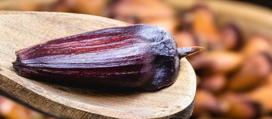 pre-cooked pine nut seed, hot with smoke. Brazilian cuisine, food for the cold season and winter.