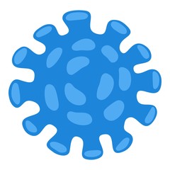 Stop coronavirus disease icon, flat style
