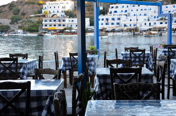 Crete island: Loutro village.