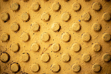 Tactile ground markings, pointers for the blind