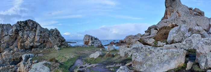 Seascape at Plougrescant in Brittany. France