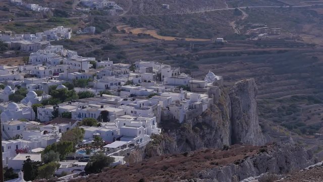 folegandros greece islad white houses rock