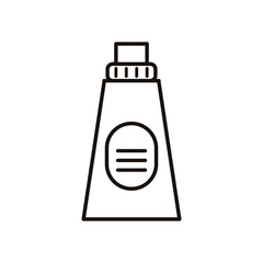 cream tube product line style icon