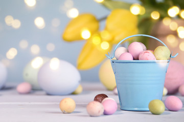 Spring background, Greeting card for Easter