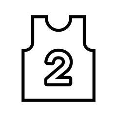 sport shirt equipment line icon