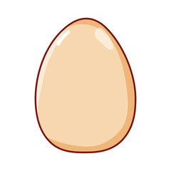 breakfast food egg nutrition cartoon isolated icon