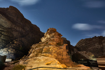 Panoramic of Wadi Rum at night, Jordan