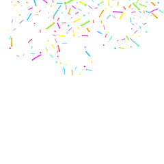 Sprinkles grainy. Cupcake donuts, dessert, party