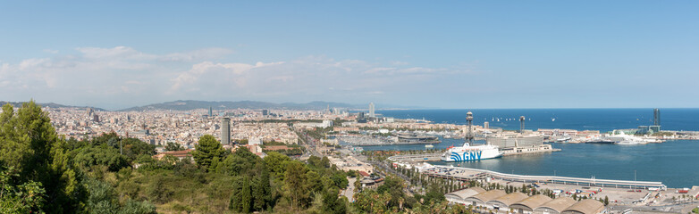 Fototapeta na wymiar Barcelona Panorama