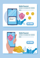 payment online technology with smartphones