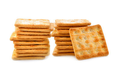 cookie piece on white background