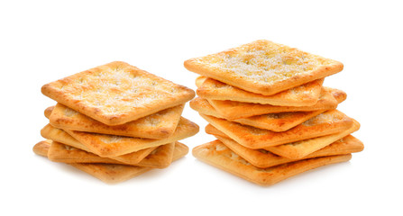 cookie piece on white background