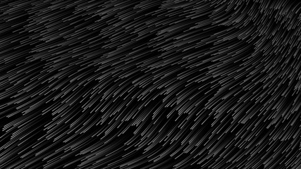 Obraz premium Abstract deformed dark flow - 3D rendering