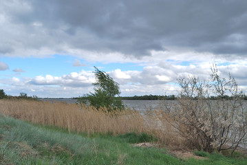 Spring high water on the Irtysh River