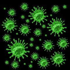 Covid-19 coronavirus and virus background 