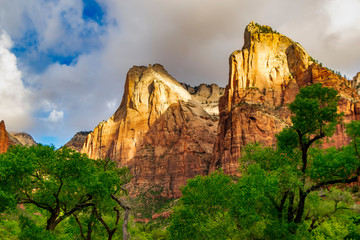 Court of the Patriarchs, the Three Patriarchs in Zion National Park