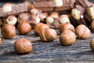 close-up of cocoa sweets