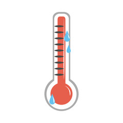 online doctor thermometer temperature testing care flat style icon