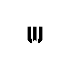 W Letter Logo Design Vector Template