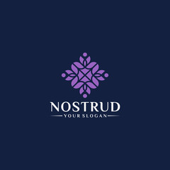 Flower logo design vector. Universal flower logo