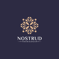 Flower logo design vector. Universal flower logo