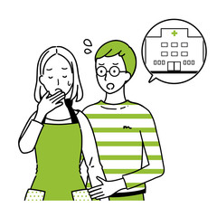 A man worried about partner 's bad physical condition.