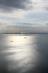 sunset over the sea