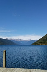 Beautiful landscape around lake Rotoiti New Zealand