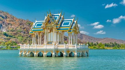 Royal gazebo on the lake in Hua hin Thailand