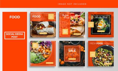 Social media insta feed post template