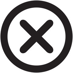 Fototapeta premium wrong icon and grunge symbol