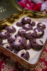 Cookies with chocolate and nuts.