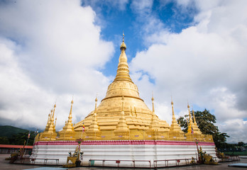 Shwedagon Pagoda Model In Tachileik province, Myanmar