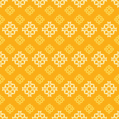 Modern seamless pattern, geometric. Yellow background pattern. Textile design texture. Wrapping paper design. Vector art