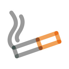 cigarette smoke multiply line style icon