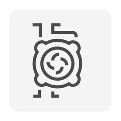 Fototapeta premium water pump icon