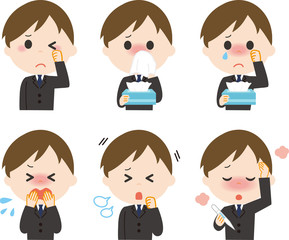 男性　スーツ　症状　病気