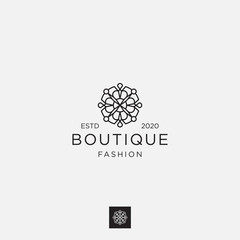 Floral logo. Flower icon. Floral emblem. Cosmetics  Spa  Beauty salon  Decoration  Boutique logo - vector%5C