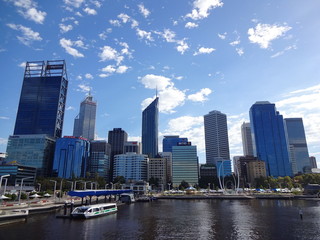 Naklejka premium The view of Perth City in Australia