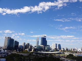The view of Perth City in Australia