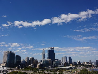 Fototapeta premium The view of Perth City in Australia