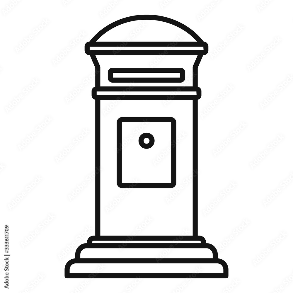 Poster home envelope inbox icon. outline home envelope inbox vector icon for web design isolated on white b