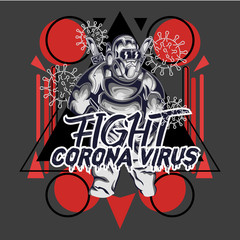 illustration of Corona virus. you can use for printed products