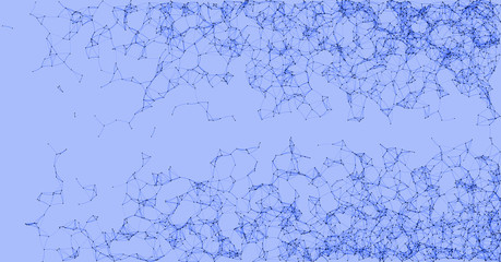 Network Mesh Procedural Art background illustration
