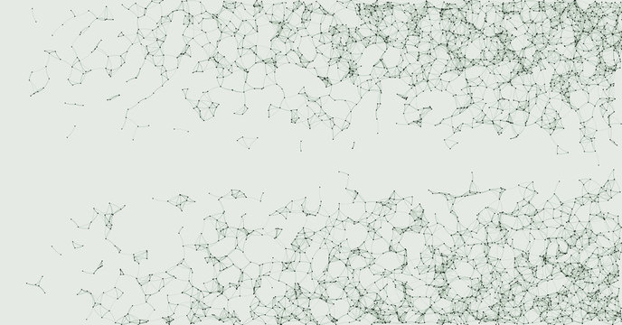 Network Mesh Procedural Art background illustration