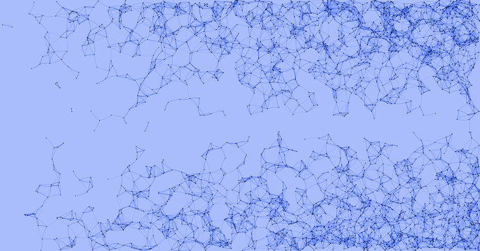 Network Mesh Procedural Art background illustration