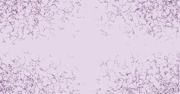 Network Mesh Procedural Art background illustration