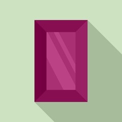 Vintage jewel icon. Flat illustration of vintage jewel vector icon for web design