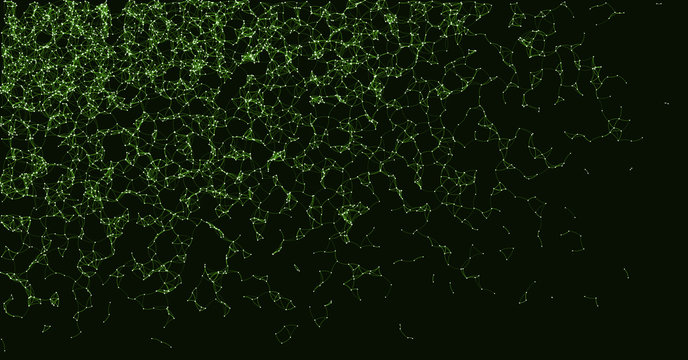 Network Mesh Procedural Art background illustration