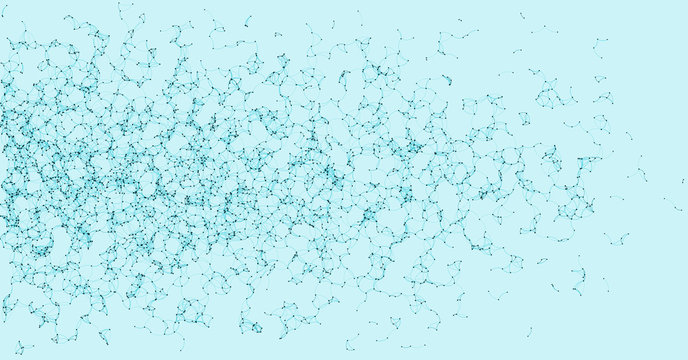 Network Mesh Procedural Art background illustration